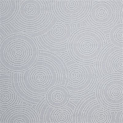 Harmony Prints - White on White - 1250-135 in Spiral Circles