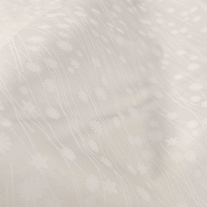 Harmony Prints - White on White - 1250-138 in Floral - Dinkydoo Fabrics