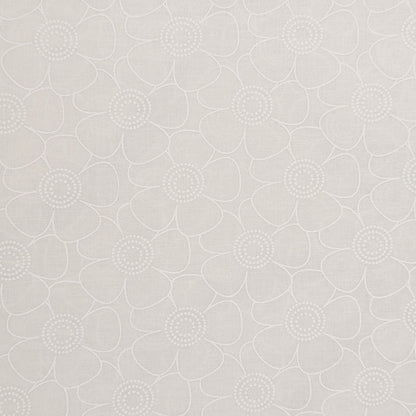 Harmony Prints - White on White - 1250-141 in Floral - Dinkydoo Fabrics