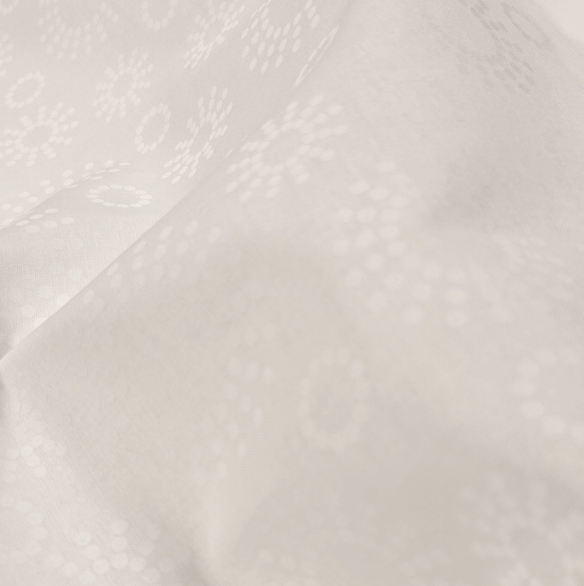 Harmony Prints - White on White - 1250-144 in Starburst - Dinkydoo Fabrics