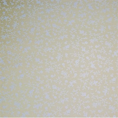 Harmony Prints - White on Cream - 1250-27 in Floral - Dinkydoo Fabrics