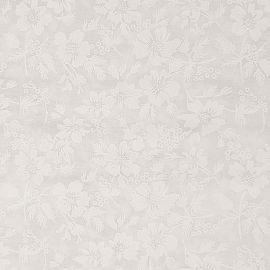 Harmony Prints - White on White - 1250-32 in Floral - Full Bolt (15m)