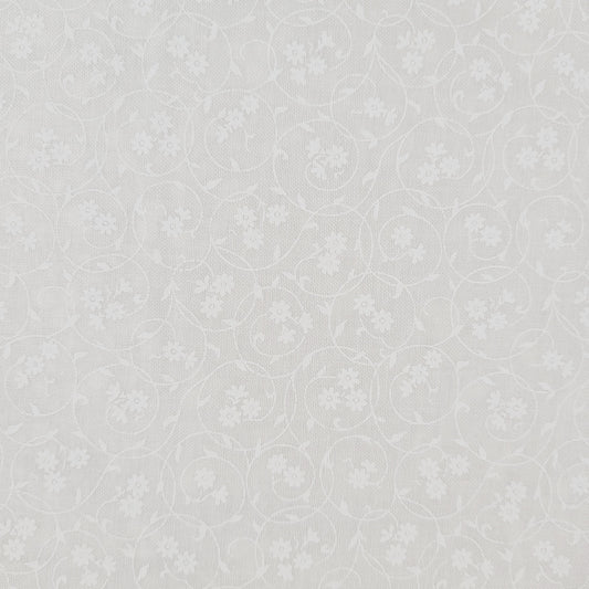 Harmony Prints - White on White - 1250-50 in Floral - Full Bolt (15m)