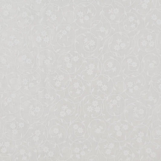 Harmony Prints - White on White - 1250-50 in Floral - Full Bolt (15m)
