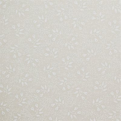 Harmony Prints - White on Cream - 1250-51 in Floral - Dinkydoo Fabrics