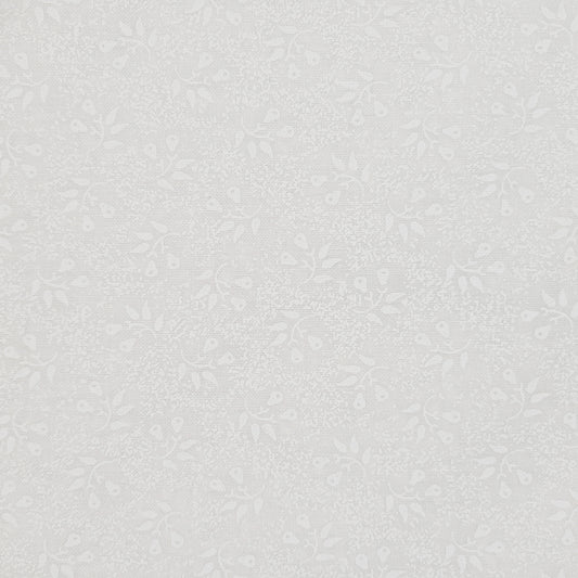Harmony Prints - White on White - 1250-52 in Floral - Full Bolt (15m)