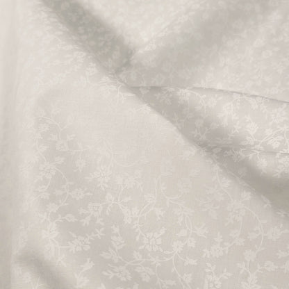 Harmony Prints - White on White - 1250-8 in Floral - Full Bolt (15m)