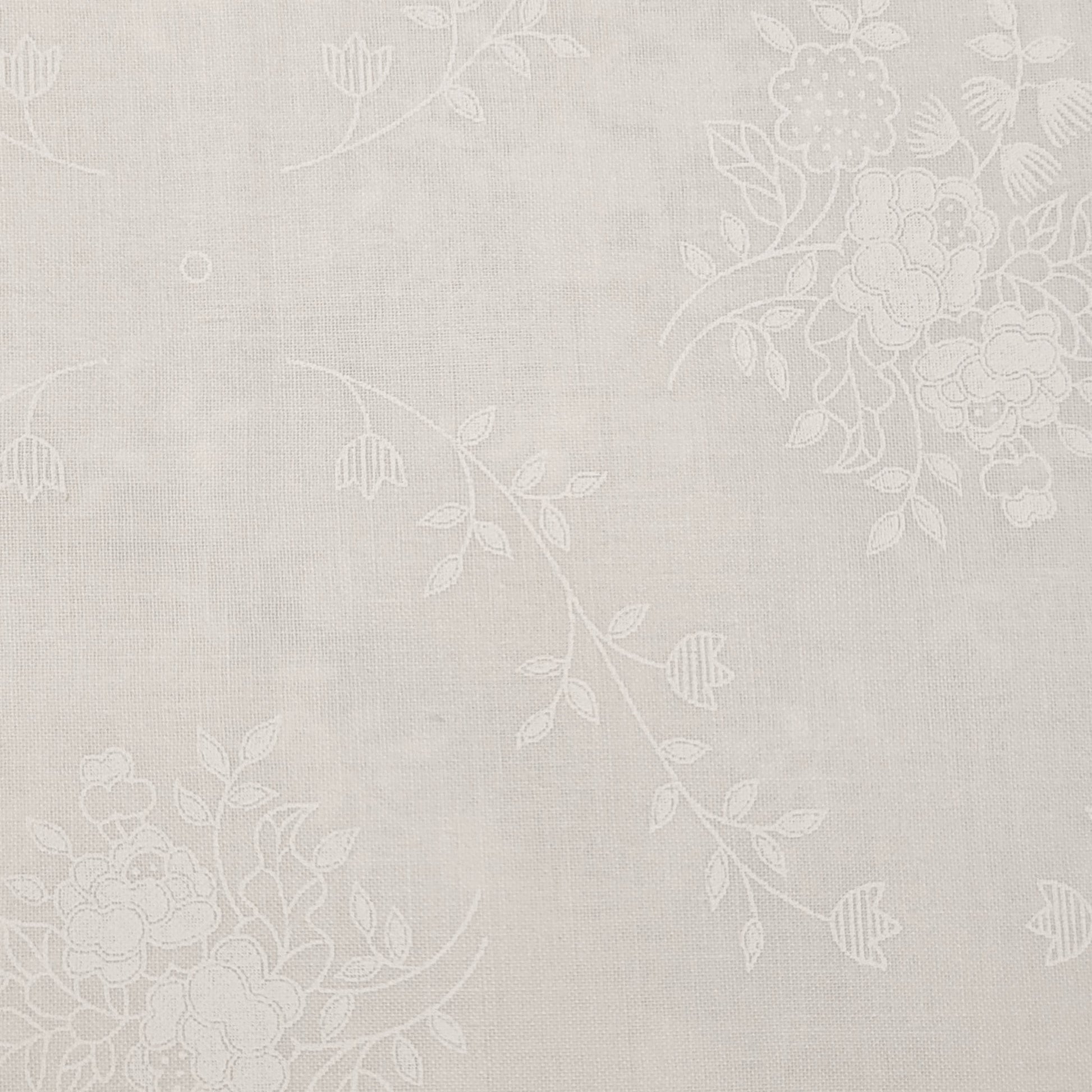 Harmony Prints - White on White - 1250-82 in Floral - Dinkydoo Fabrics