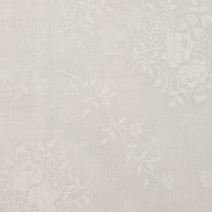 Harmony Prints - White on White - 1250-82 in Floral - Dinkydoo Fabrics