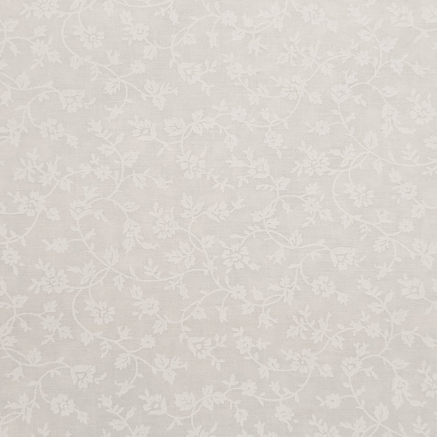 Harmony Prints - White on White - 1250-8 in Floral - Full Bolt (15m)