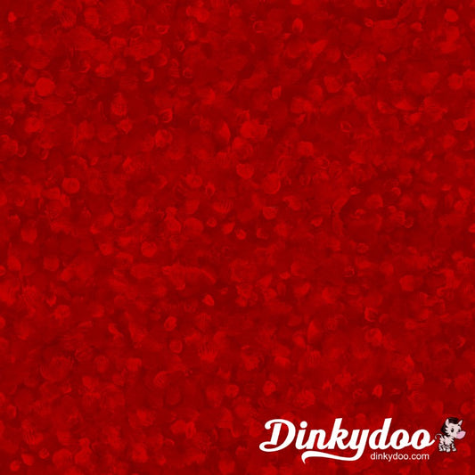 Dabbles - Paint Drops Texture in Dark Red 118" Wideback - Oasis