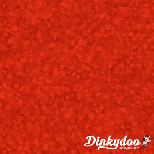 Dabbles - Paint Drops Texture in Tiger Red 118" Wideback - Oasis
