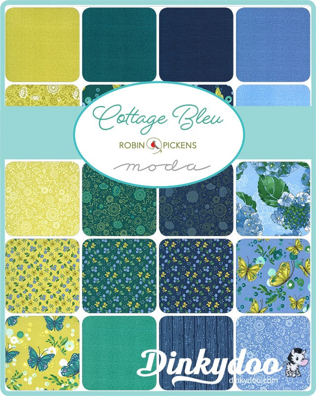 Cottage Bleu - Fat Quarter Bundle - Robin Pickens - Moda