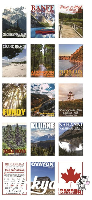 Canadian Road Trip - Panel 1 - "Yeah No" in White - Trend Tex - Hoffman