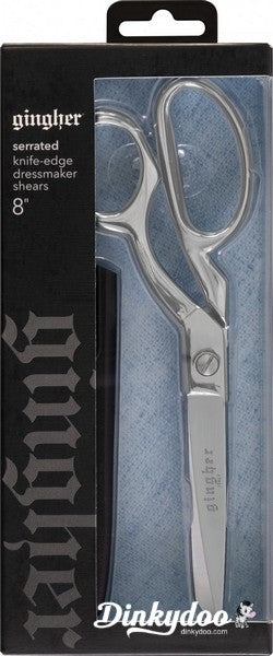 Gingher - 8" Serrated Knife-Edge Dressmaker Shears (Pre-order: May 2024)
