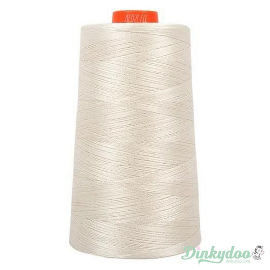 Aurifil Thread - Silver White (2309) - 50wt Cone 6452yd (Pre-order: May 2024)