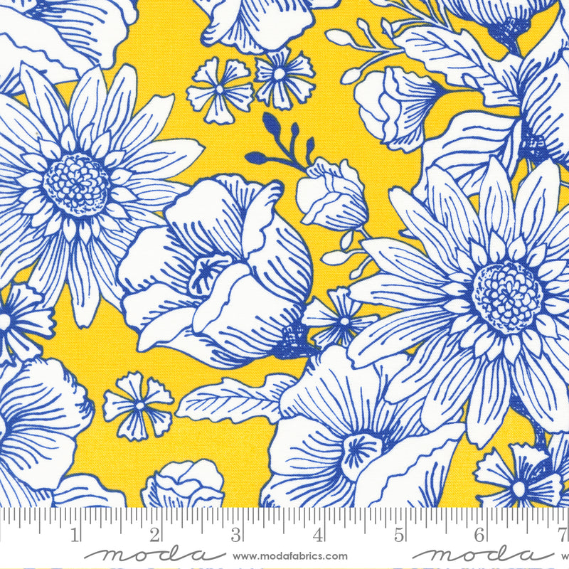 Sunflowers in My Heart - Jardin in Sunflower - Kate Spain - Moda (Pre-order Sept 2023)
