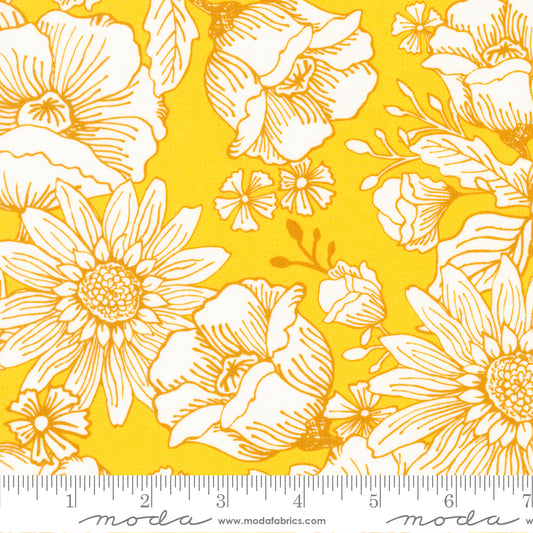 Sunflowers in My Heart - Jardin in Sunshine - Kate Spain - Moda