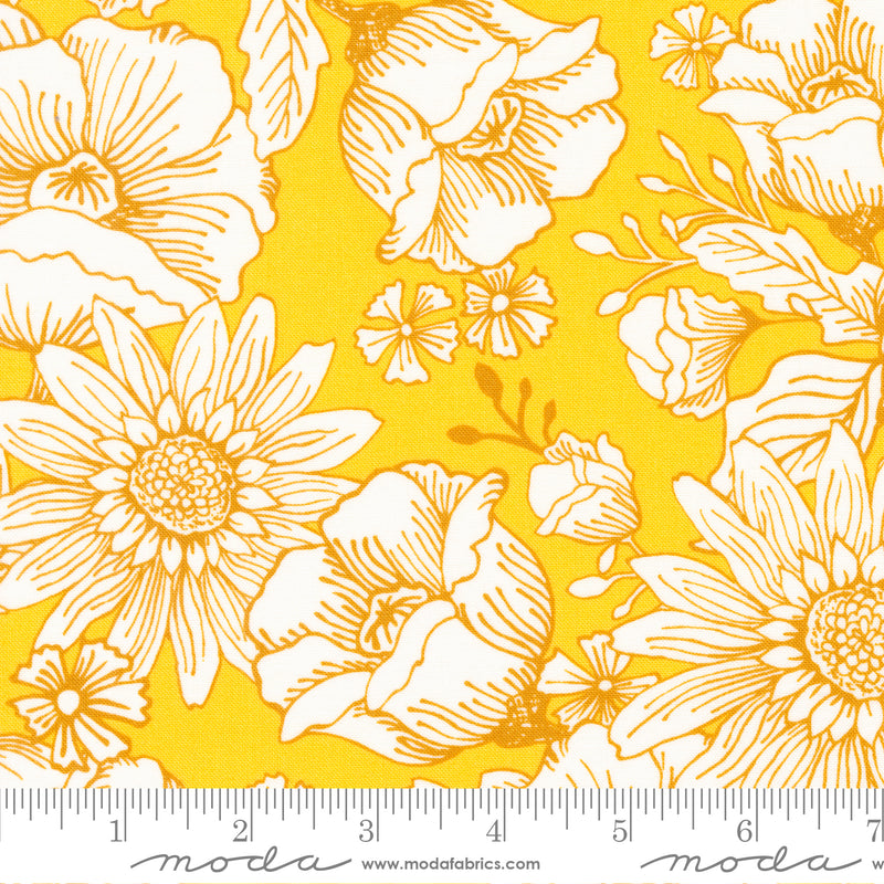 Sunflowers in My Heart - Jardin in Sunshine - Kate Spain - Moda (Pre-order Sept 2023)