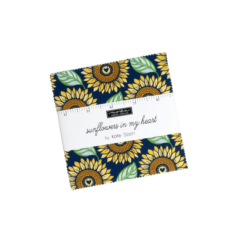Sunflowers in My Heart - Charm Pack - Kate Spain - Moda (Pre-order Sept 2023)