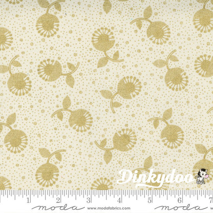 Whispers Metallics - Gold Junior Jelly Roll -  Moda