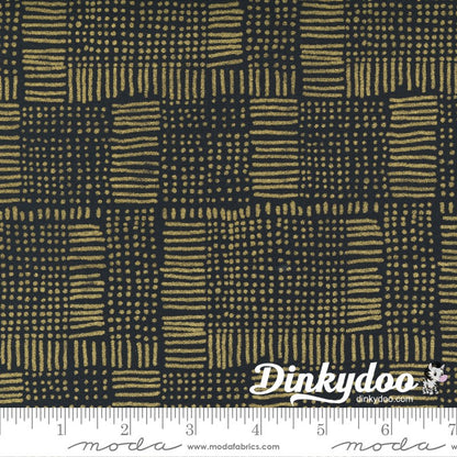 Whispers Metallics - Gold Junior Jelly Roll -  Moda