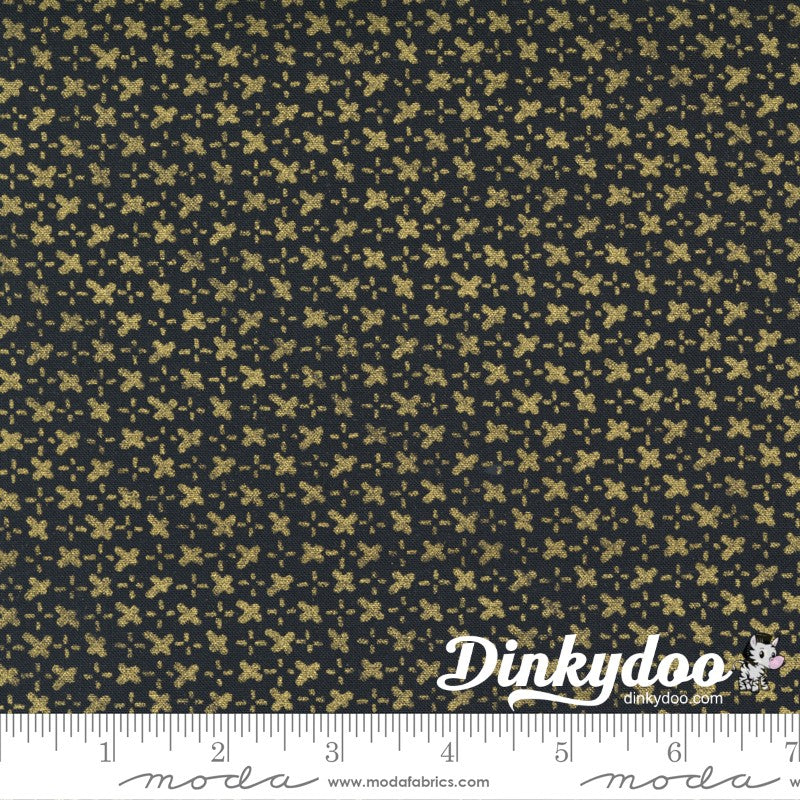 Whispers Metallics - Gold Junior Jelly Roll -  Moda