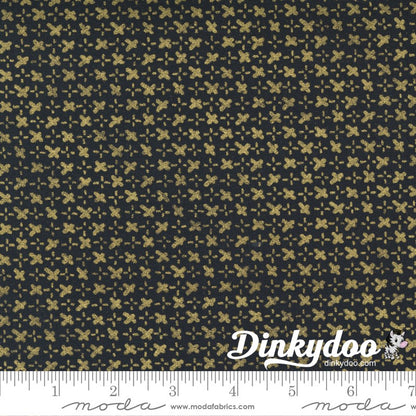 Whispers Metallics - Gold Junior Jelly Roll -  Moda