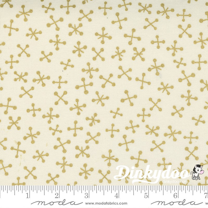 Whispers Metallics - Gold Junior Jelly Roll -  Moda