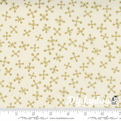 Whispers Metallics - Gold Junior Jelly Roll -  Moda