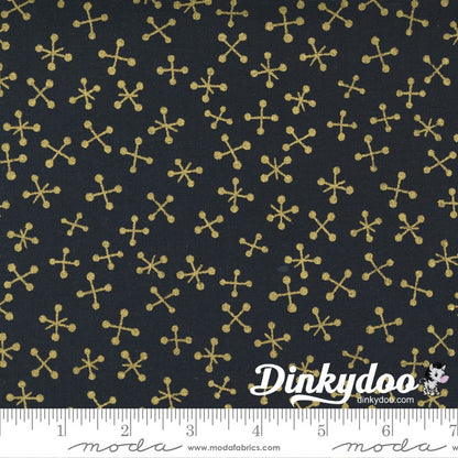 Whispers Metallics - Gold Junior Jelly Roll -  Moda