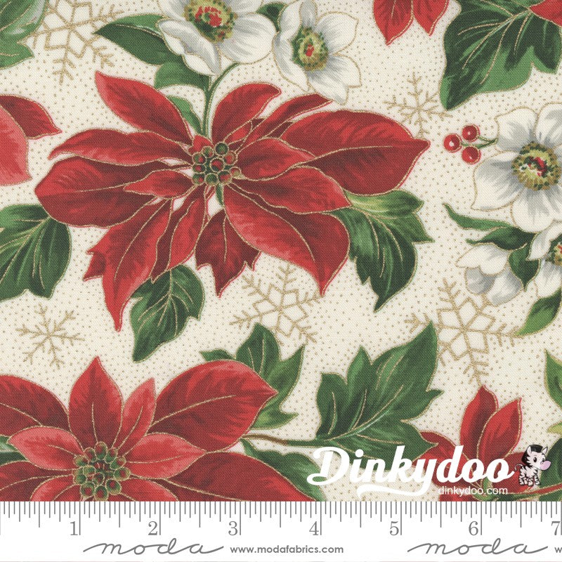Merry Manor Metallic - Charm Pack - Moda