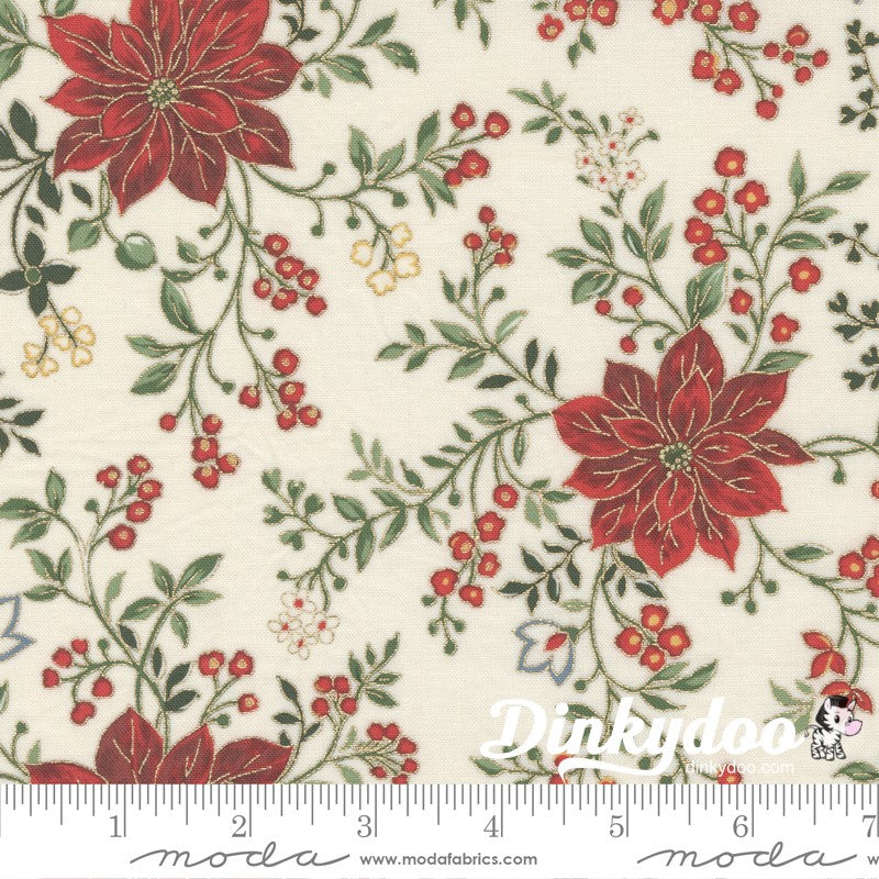 Merry Manor Metallic - Charm Pack - Moda