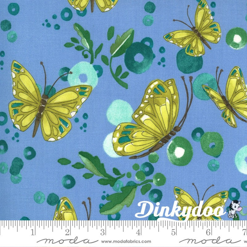 Cottage Bleu - Butterflies in Sky - Robin Pickens - Moda
