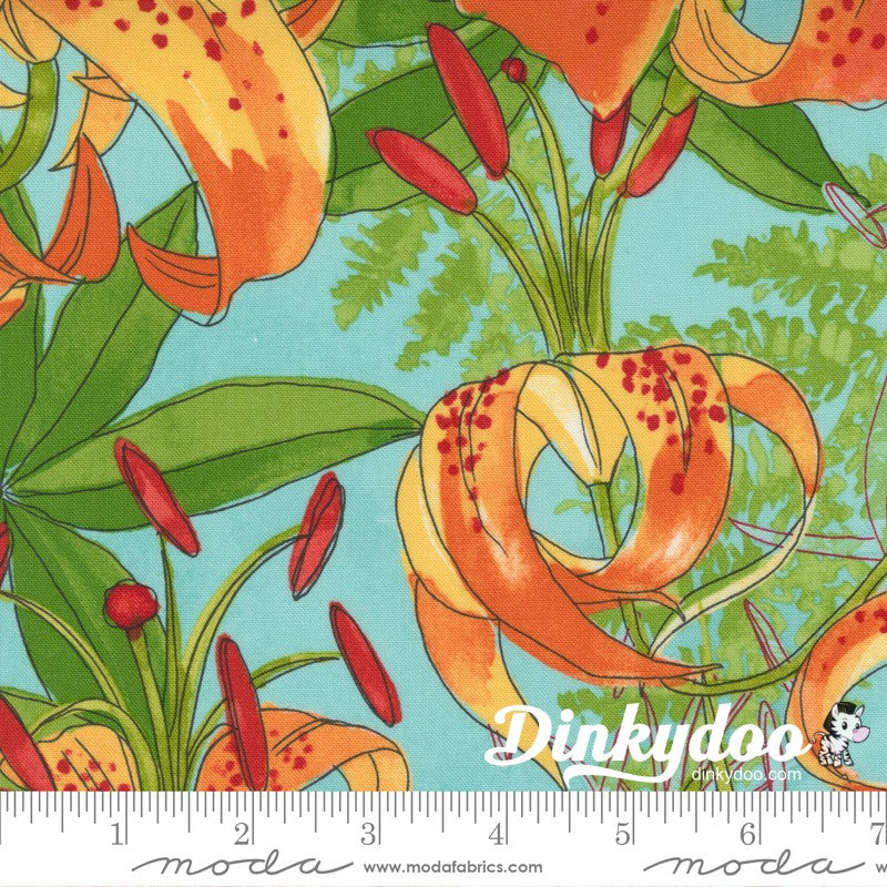 Carolina Lilies Layer Cake Robin Pickens Moda Dinkydoo Fabrics