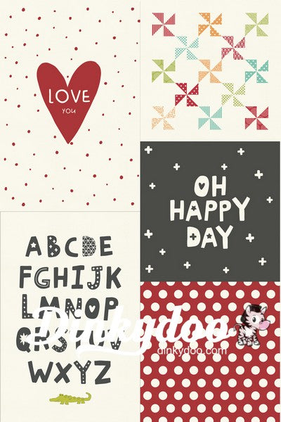 Animal Crackers Canvas - Sampler Panel - Sweetwater - Moda