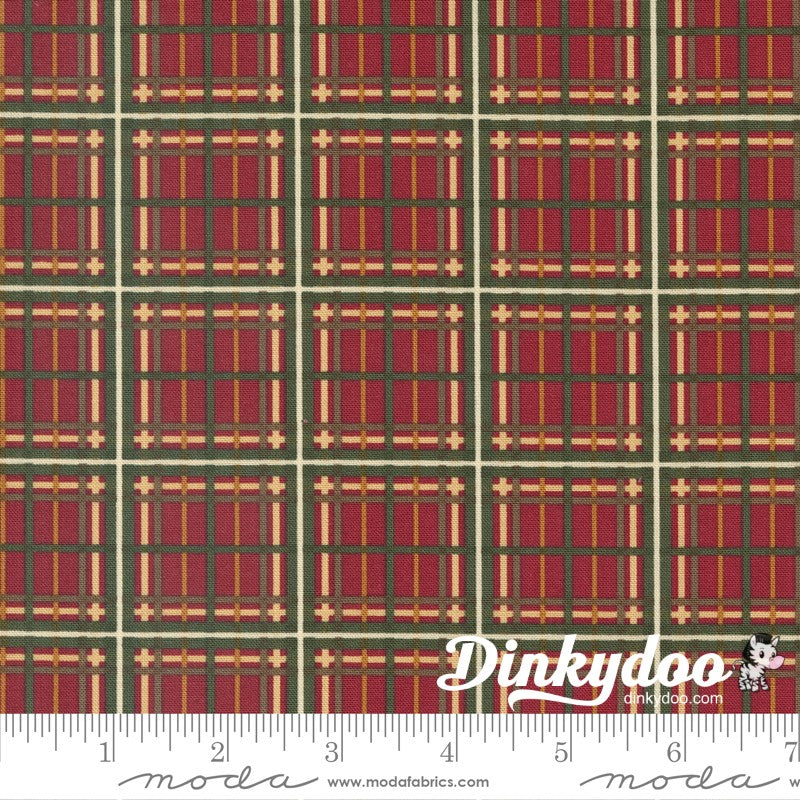 Shoppes on Main - Plaid Checks in Crimson - Holly Taylor - Moda