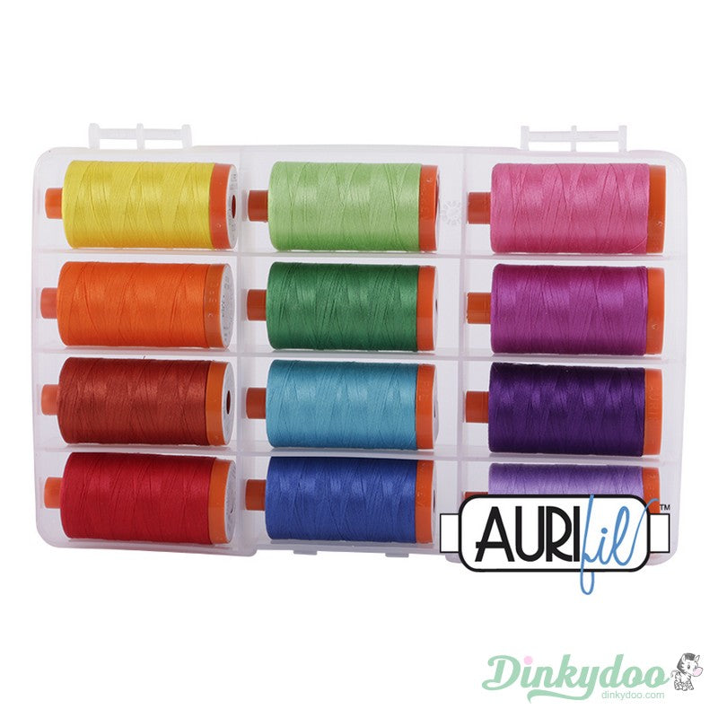 The Bright Collection 50wt - Aurifil (FREE STORAGE CASE) (Pre-order: Feb 2026)