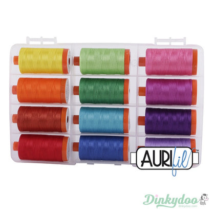 The Bright Collection 50wt - Aurifil (FREE STORAGE CASE) (Pre-order: Feb 2026)