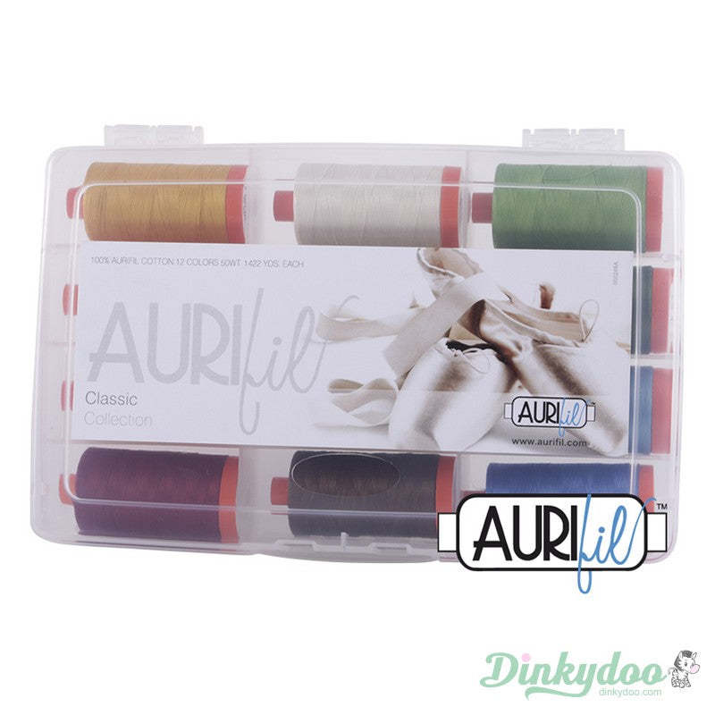The Classic Collection 50wt - Aurifil (FREE STORAGE CASE) (Pre-order: Jun 2026) - Dinkydoo Fabrics
