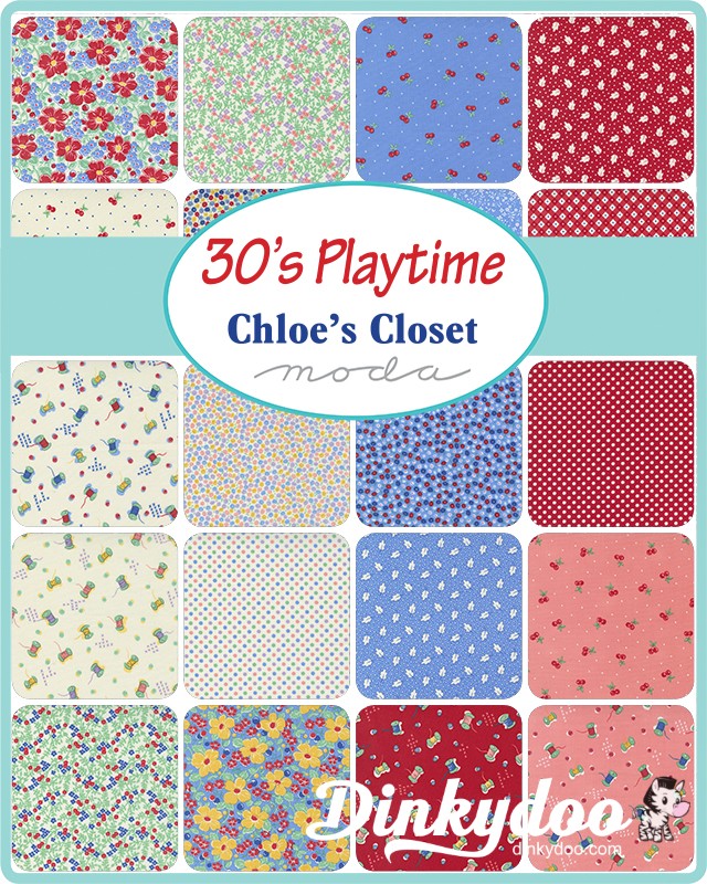 30's Playtime 2022 - Fat Eighth Bundle - Chloe's Closet - Moda