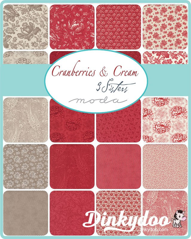 Cranberries & Cream - Charm Pack - 3 Sisters - Moda