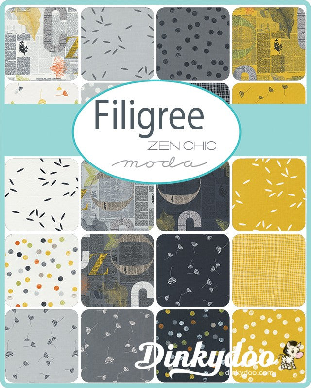 Filigree - Mini Charm Pack - Zen Chic - Moda