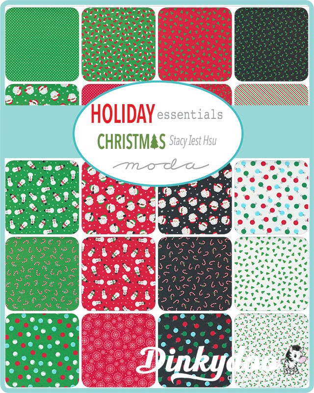 Holiday Essentials Christmas - Mini Charm Pack - Stacy Iest Hsu - Moda