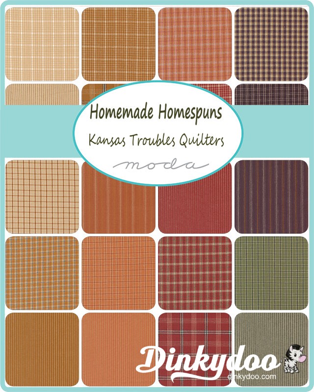 Homemade Homespuns - Charm Pack - Kansas Troubles - Moda