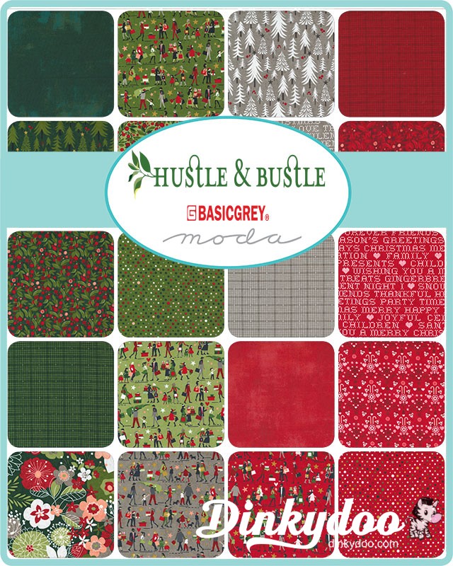 Hustle & Bustle - Charm Pack - BasicGrey - Moda
