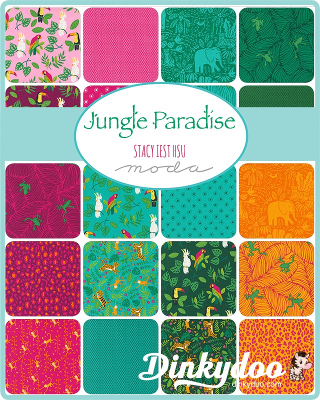 Jungle Paradise - Fat Eighth Bundle - Stacy Iest Hsu - Moda