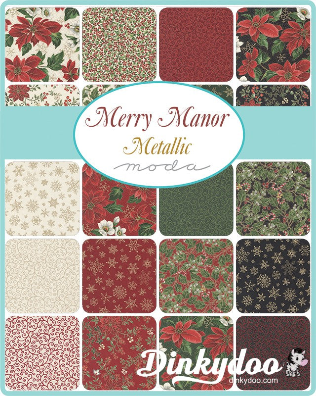 Merry Manor Metallic - Jelly Roll - Moda
