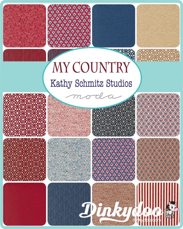My Country - Mini Charm Pack - Kathy Schmitz - Moda