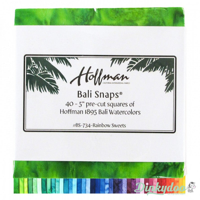 Bali Snaps - Rainbow Sweets - Charm Pack - Hoffman